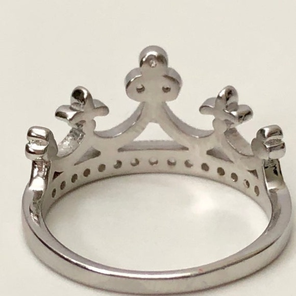 Sterling Silver | Jewelry | Tiara Princess Crown Ring 925 Sterling ...